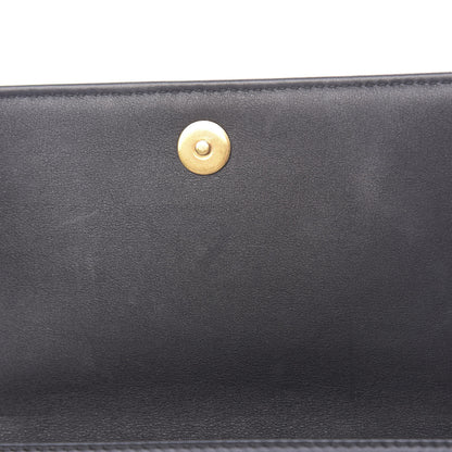 Christian Dior Sequin Suede Calfskin Logo Clutch Black Multicolor 11 of 12