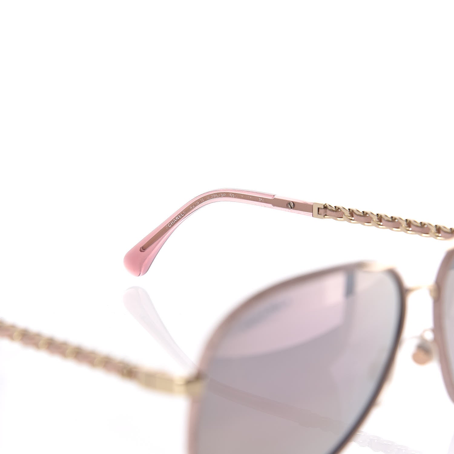 Chanel Pilot Winter Sunglasses 4219-Q Light Pink 6 of 7