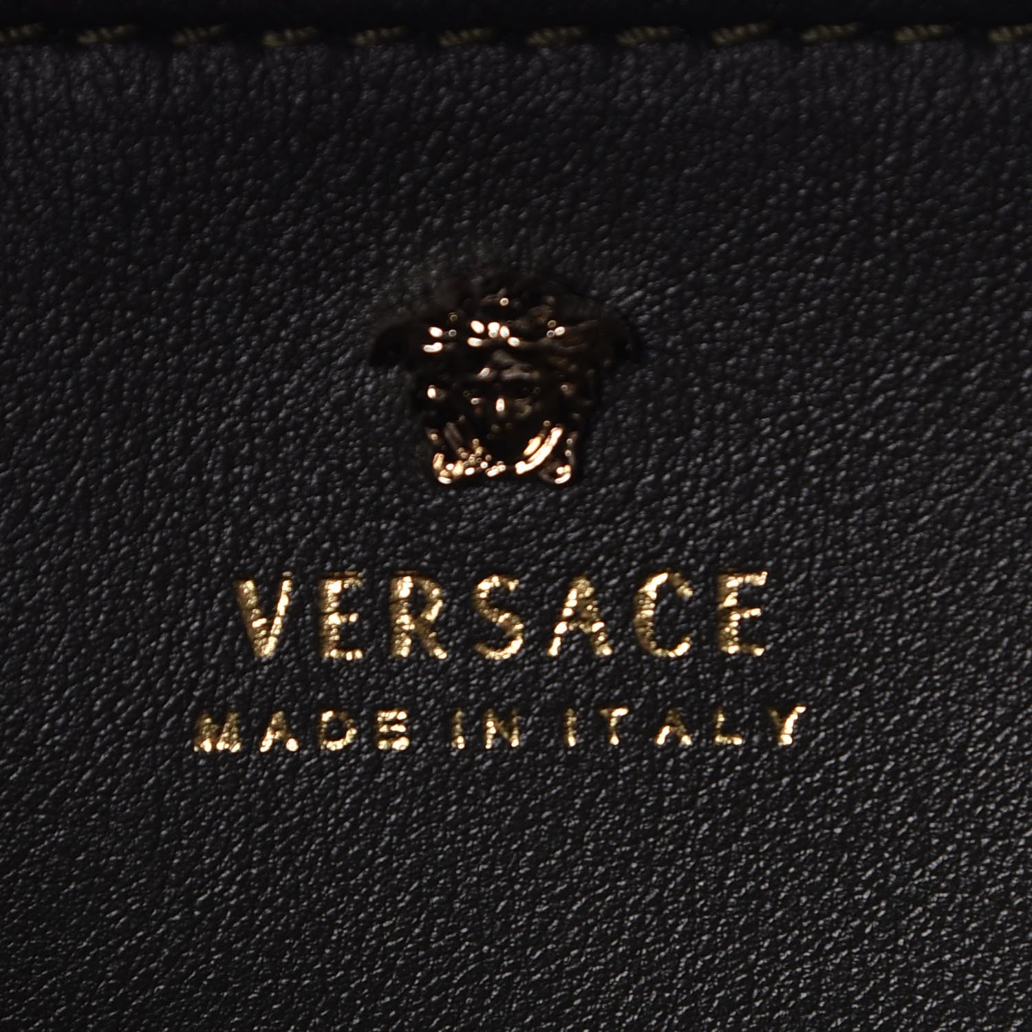 Versace Vitello Large Palazzo Empire Bag Burgundy Army Black 6 of 7