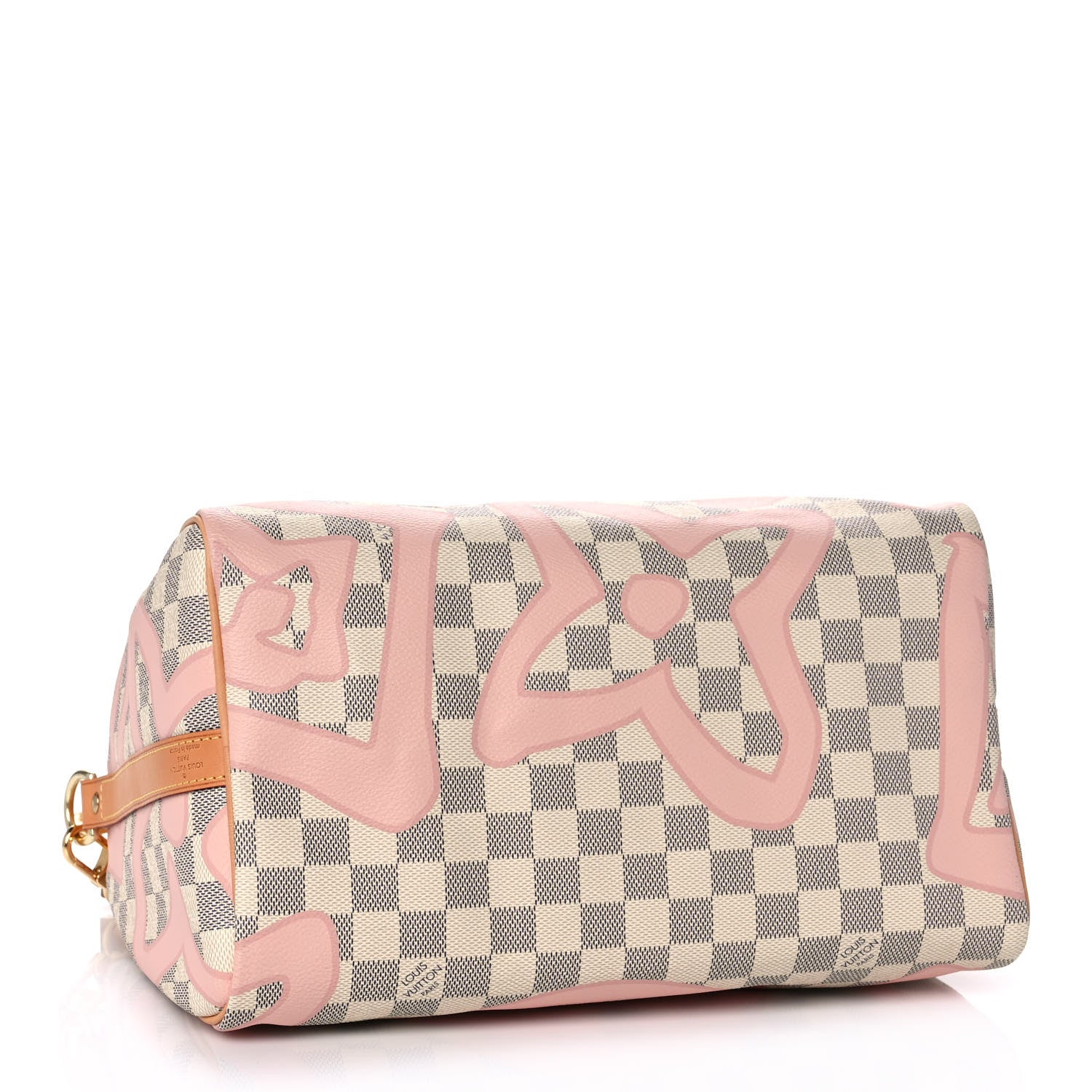 Louis Vuitton Damier Azur Tahitienne Speedy Bandouliere 30 Rose Ballerine 4 of 13