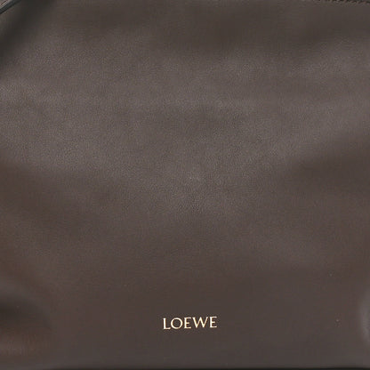Loewe Calfskin Mini Flamenco Knot Clutch Chocolate 8 of 10