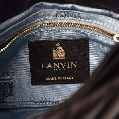 Lanvin Lambskin Quilted Mini Sugar Flap Shoulder Bag Black 8 of 8