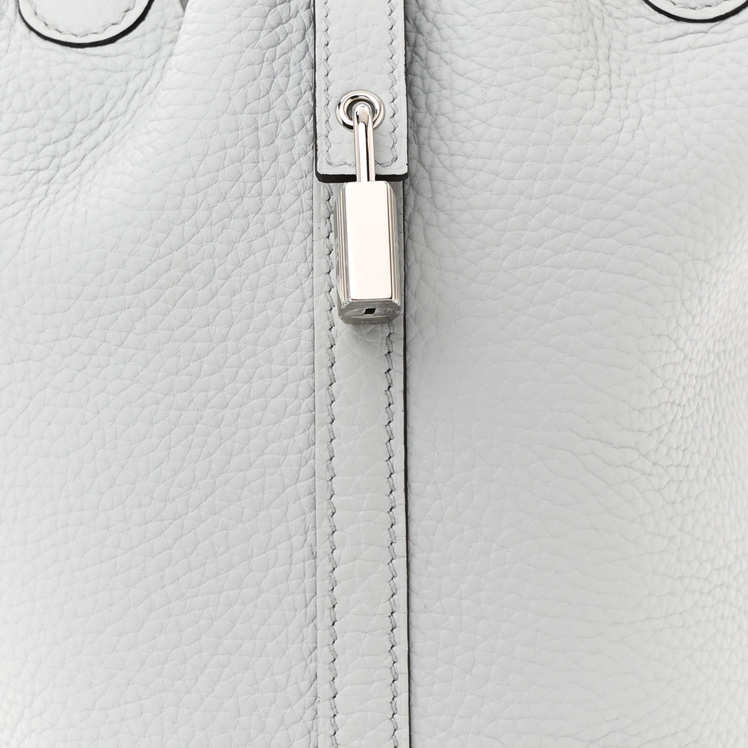 Hermes Taurillon Clemence Picotin Lock 18 PM Bleu Pale 8 of 11
