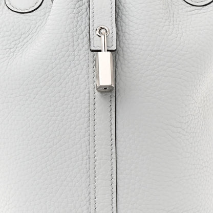 Hermes Taurillon Clemence Picotin Lock 18 PM Bleu Pale 8 of 11