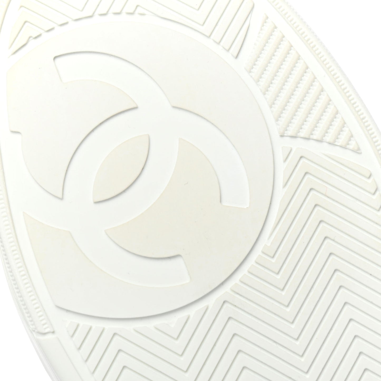 Calfskin Womens Logo Sneakers 37.5 White Pink