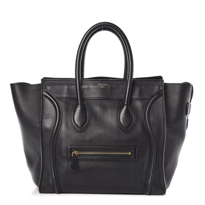 Celine Smooth Calfskin Mini Luggage Black 1 of 27