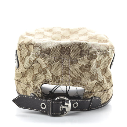 Gucci Monogram Military Hat XL Brown 5 of 7