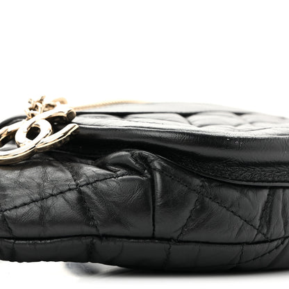 Chanel Aged Calfskin Quilted Waist Bag With Coin Purse Red Black 10 of 13