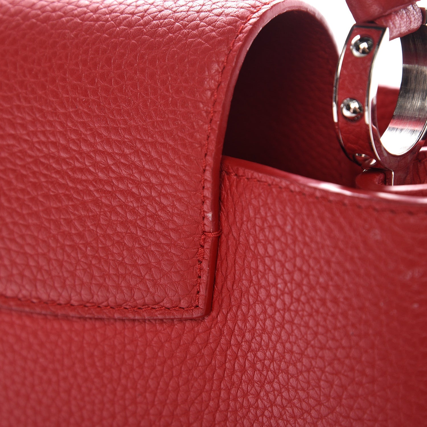 Louis Vuitton Taurillon Capucines PM Rubis 20 of 21