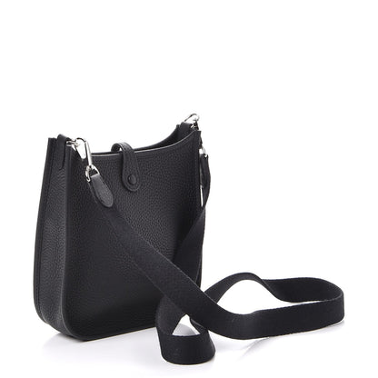 Hermes Taurillon Clemence Evelyne TPM Black 3 of 9