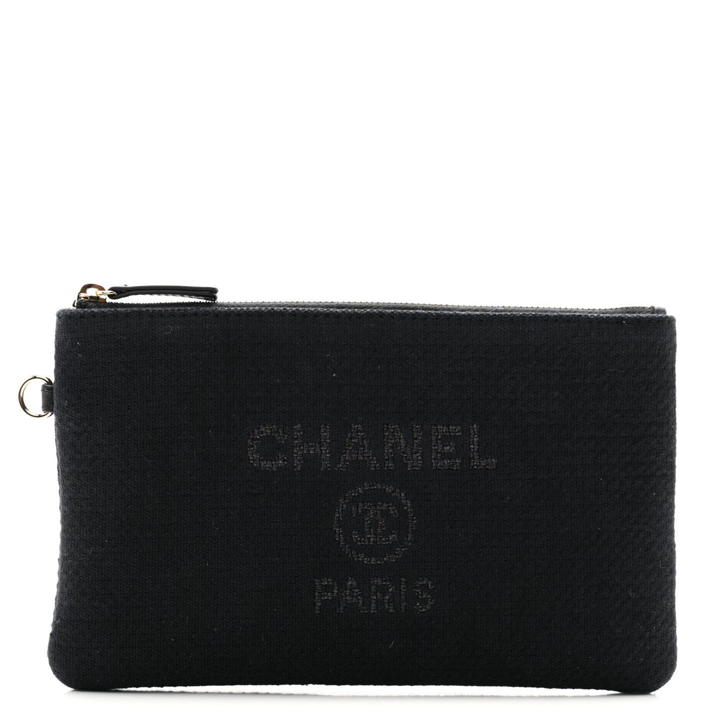 Mixed Fibers Small Deauville Pouch Black
