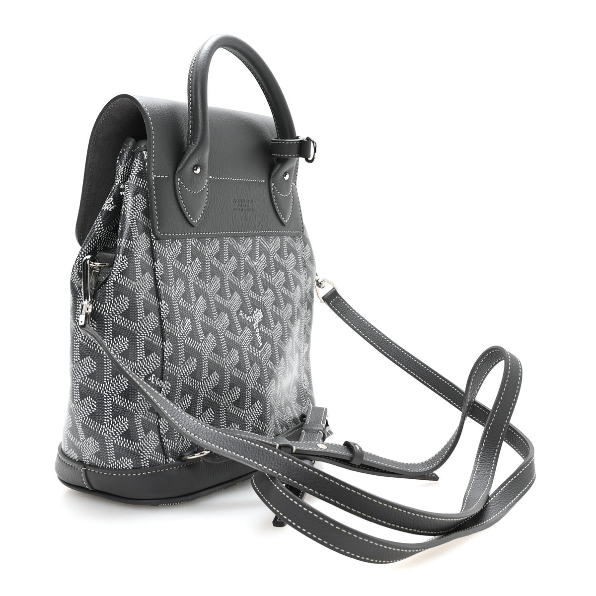 Goyard Goyardine Calfskin Mini Alpin Backpack Grey 2 of 8