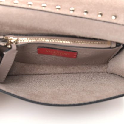 Valentino Garavani Pebbled Calfskin Rockstud Side Slip Crossbody Poudre 5 of 8