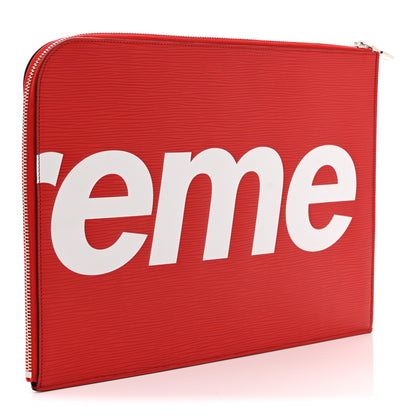 Louis Vuitton X Supreme Epi Pochette Jour GM Red 3 of 10