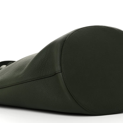Khaite Pebbled Sport Calfskin Medium Lotus Tote Bottle Green 9 of 10