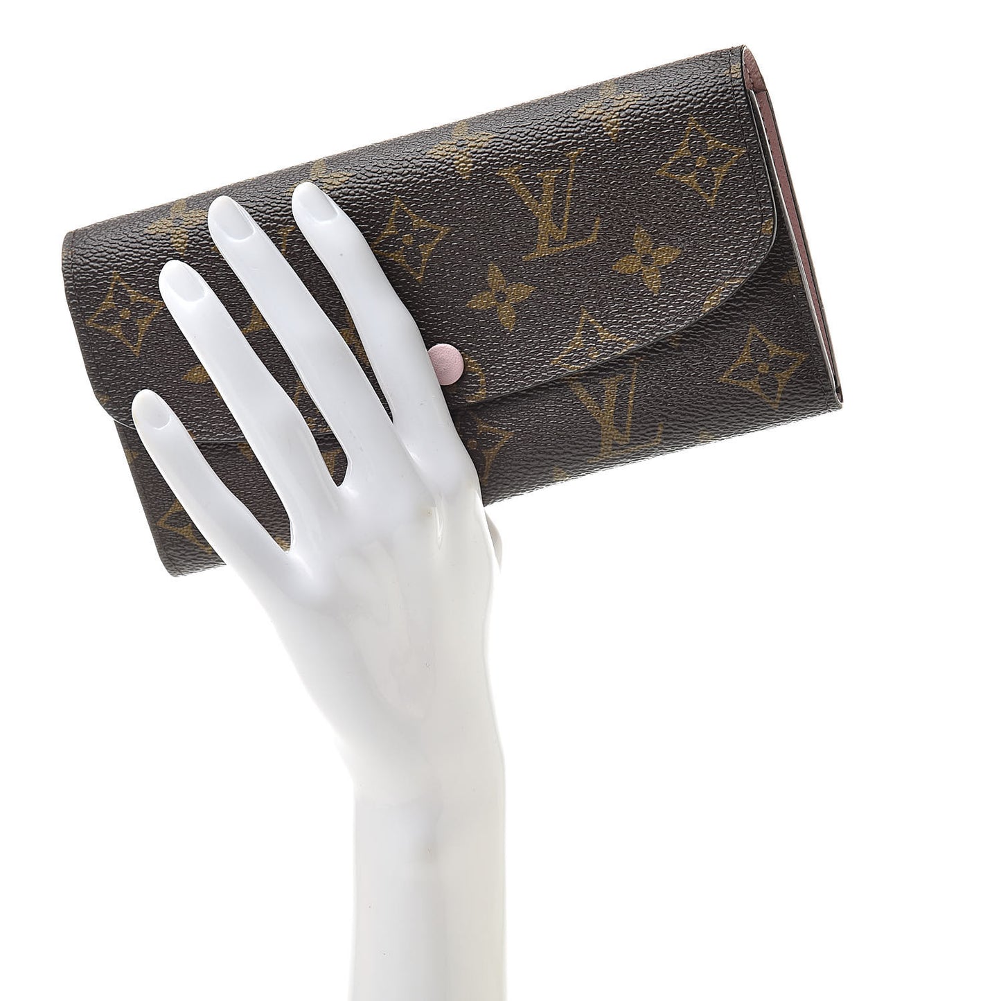 Monogram Emilie Wallet Rose Ballerine