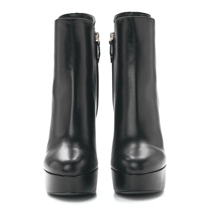 Louis Vuitton Calfskin Monogram Afterglow Platform Ankle Boots 40 Black 2 of 8