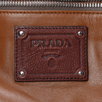 Prada Vitello Daino Zip Tote Tabacco 6 of 9