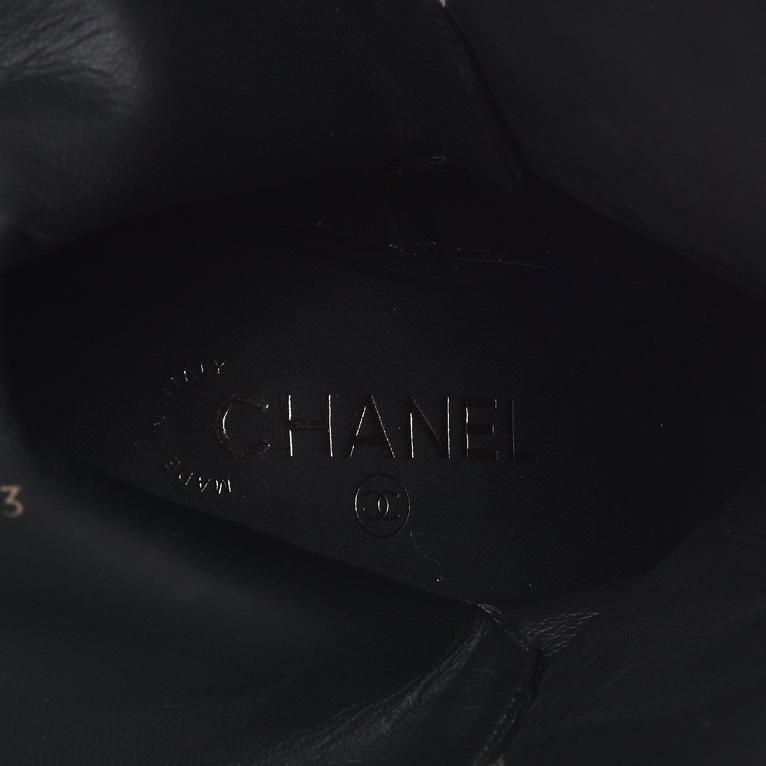 Chanel Lambskin CC Buckle Short Boots 41 Black 7 of 11