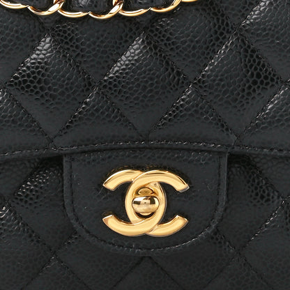 Chanel Caviar Quilted Medium Double Flap Black 9 of 12