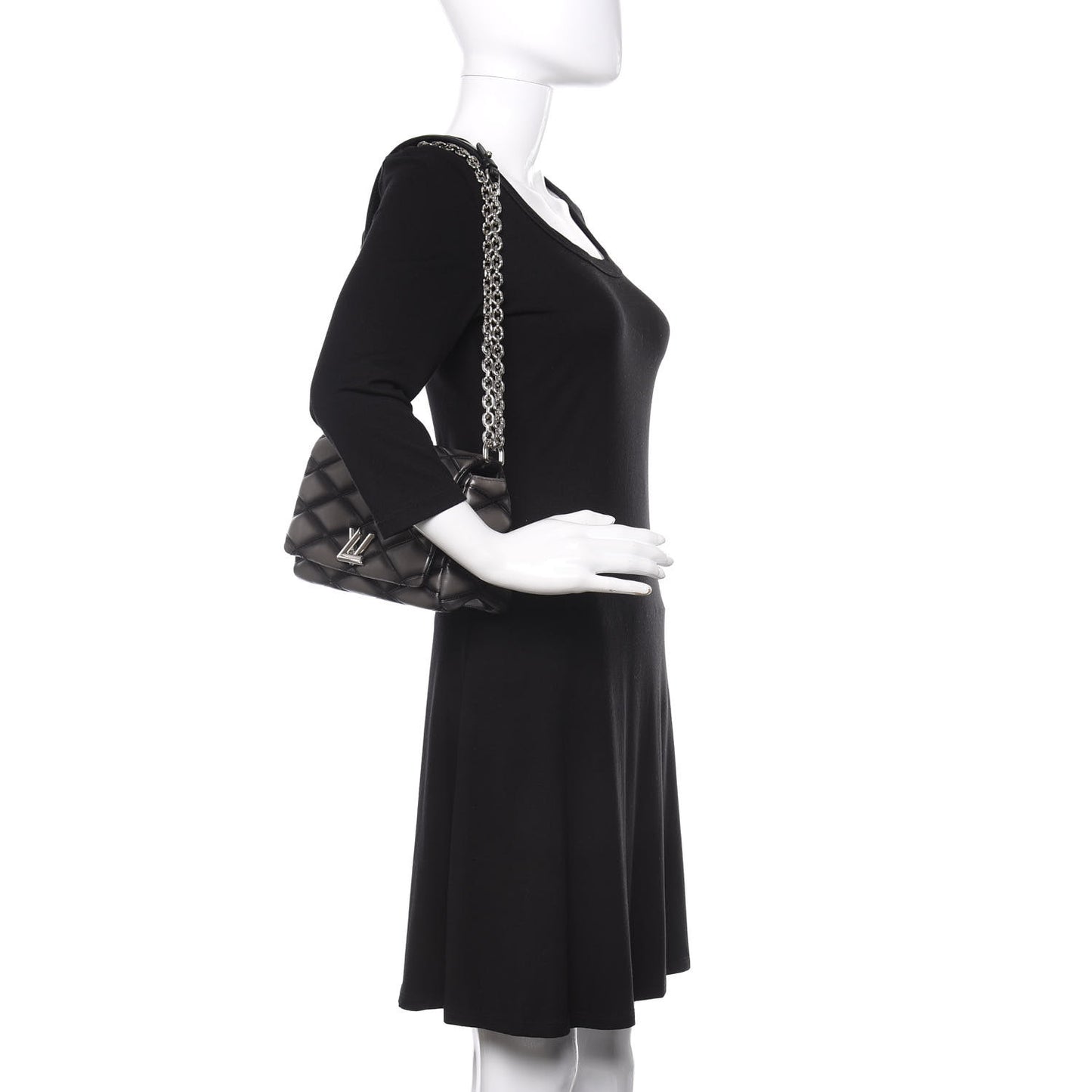 Lambskin Malletage GO-14 PM Charcoal