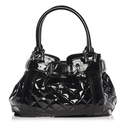 Burberry Patent Quilted Beaton Black 1 of 8