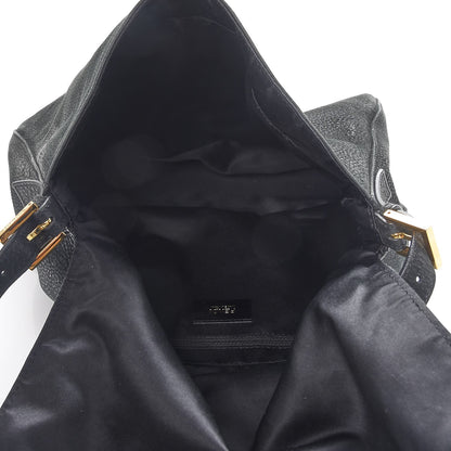 Fendi Vitello Savana Big Mama Baguette Black Tartaruga Natural 5 of 16