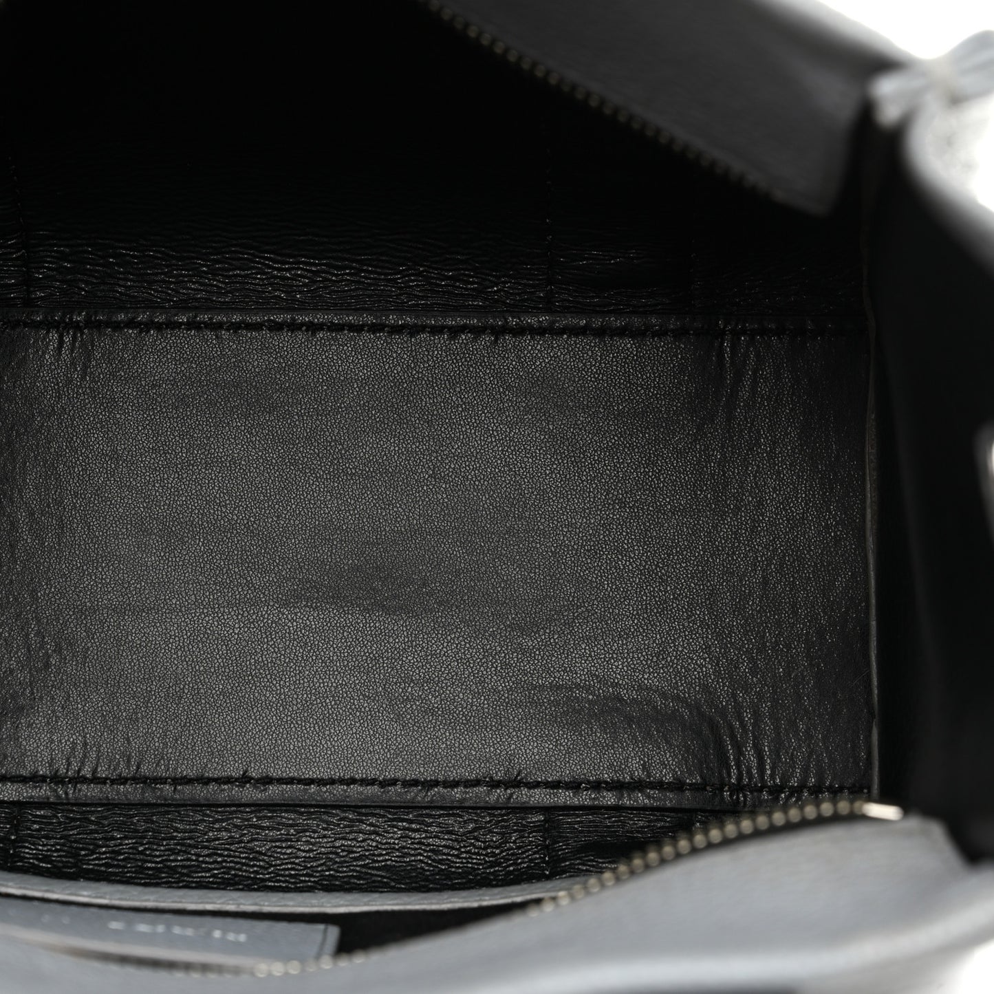 Grained Calfskin Small The Tote Bag Wolf Grey