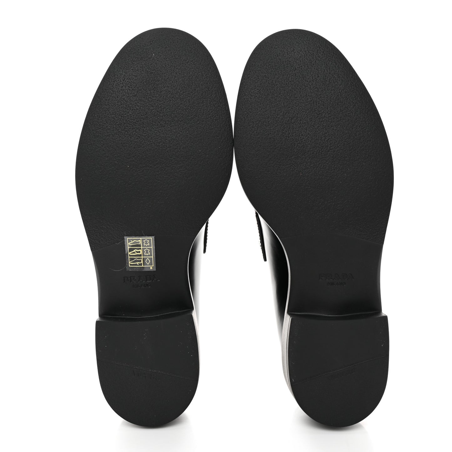 Spazzolato Metal Triangle Logo 50mm Loafers 37.5 Black