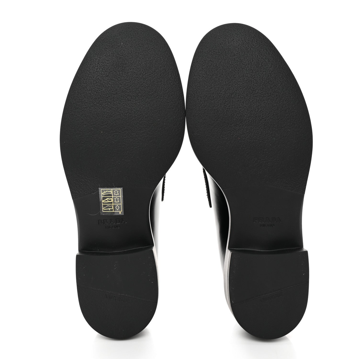 Prada Spazzolato Metal Triangle Logo 50mm Loafers 37.5 Black 5 of 12