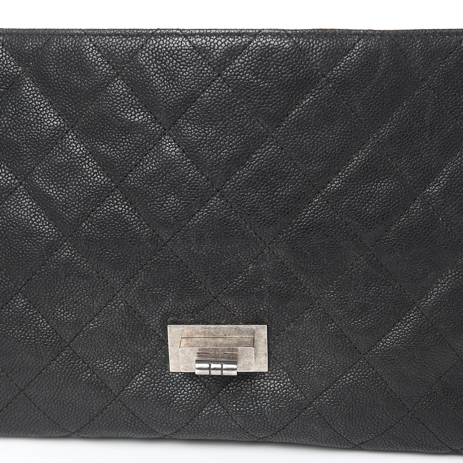 Chanel Washed Caviar Quilted 2.55 Reissue 227 Bijoux Chain Flap Black 13 of 15