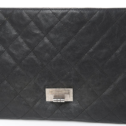 Chanel Washed Caviar Quilted 2.55 Reissue 227 Bijoux Chain Flap Black 13 of 15