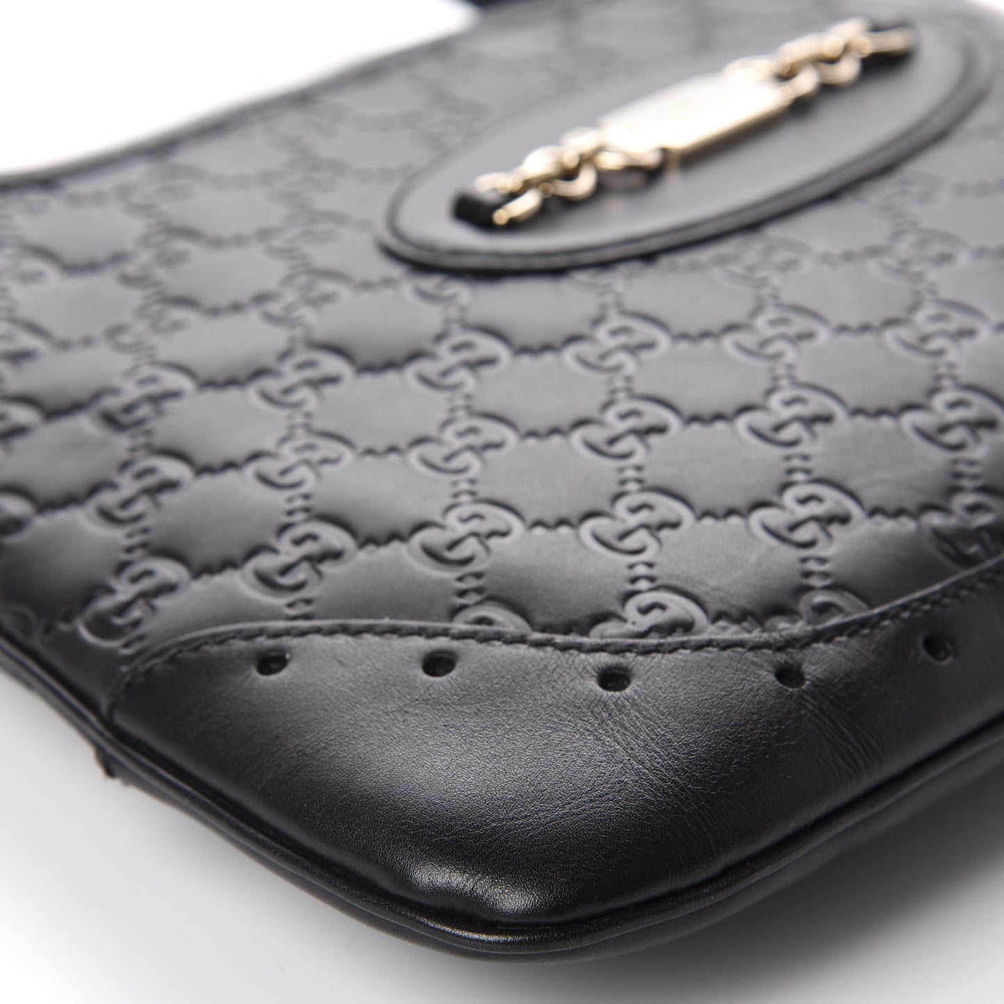 Guccissima Punch Hobo Black