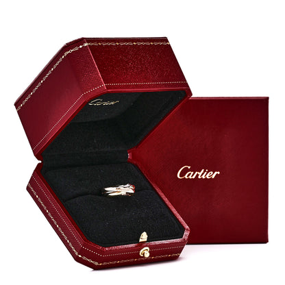 Cartier 18K Pink Yellow White Gold Classic Trinity Ring 47 4 6 of 6