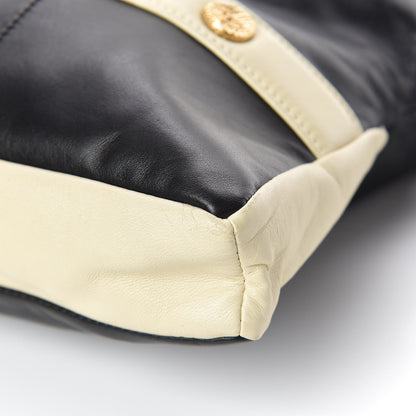 Chanel Lambskin Small Girl Bag Black Beige 10 of 10