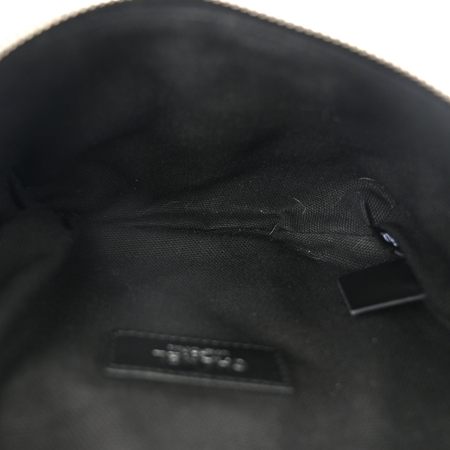 Calfskin Quilted Waist Belt Bag Black