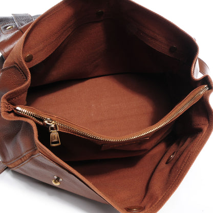 Saint Laurent Leather Canvas Medium Muse Two Cognac 5 of 7
