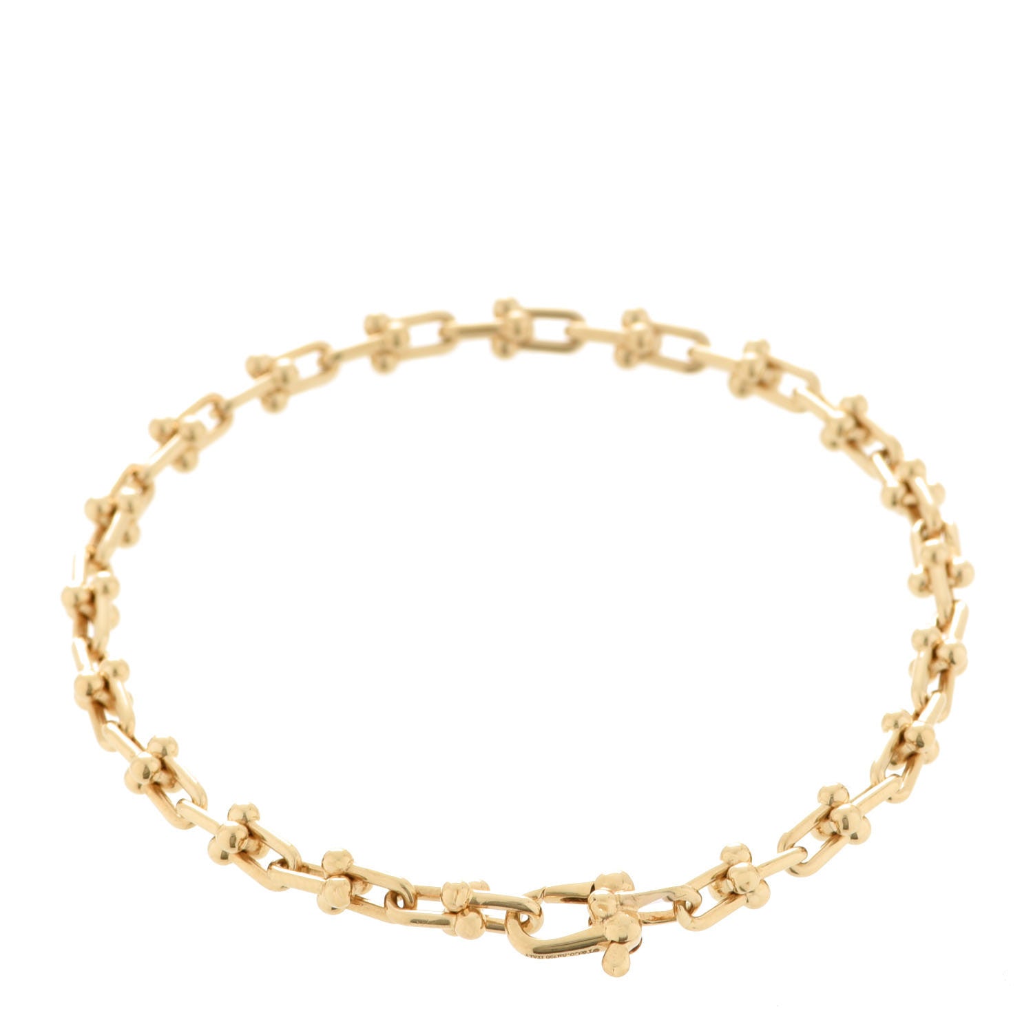 Tiffany 18K Yellow Gold Micro HardWear Link Bracelet 3 of 6