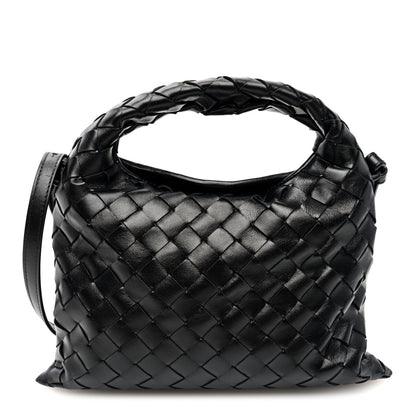 Bottega Veneta Calfskin Intrecciato Mini Hop Black 1 of 11