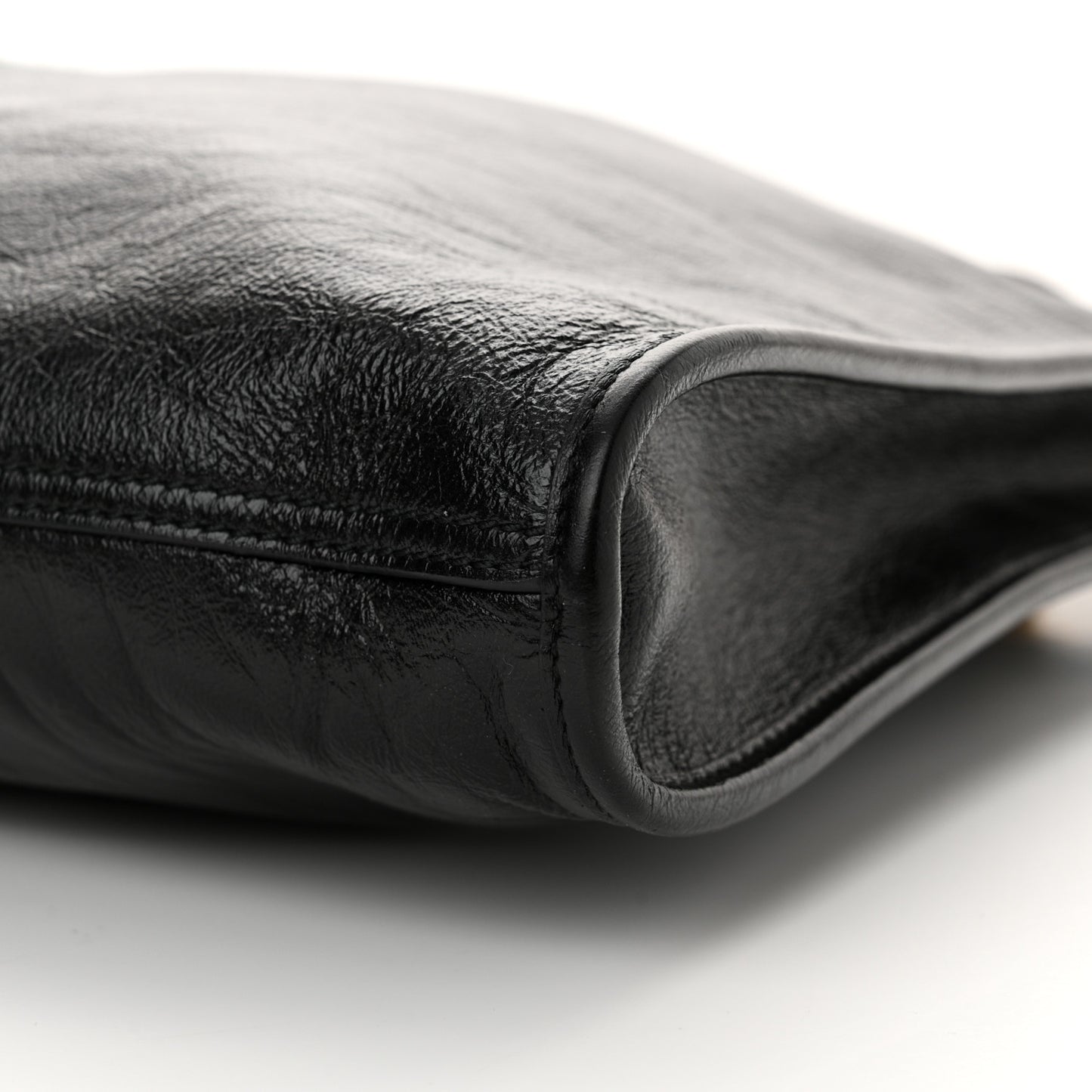 Calfskin Maxi Rajah Chain Tote Black