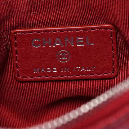 Chanel Caviar Quilted Small Cosmetic Case Red 6 of 8