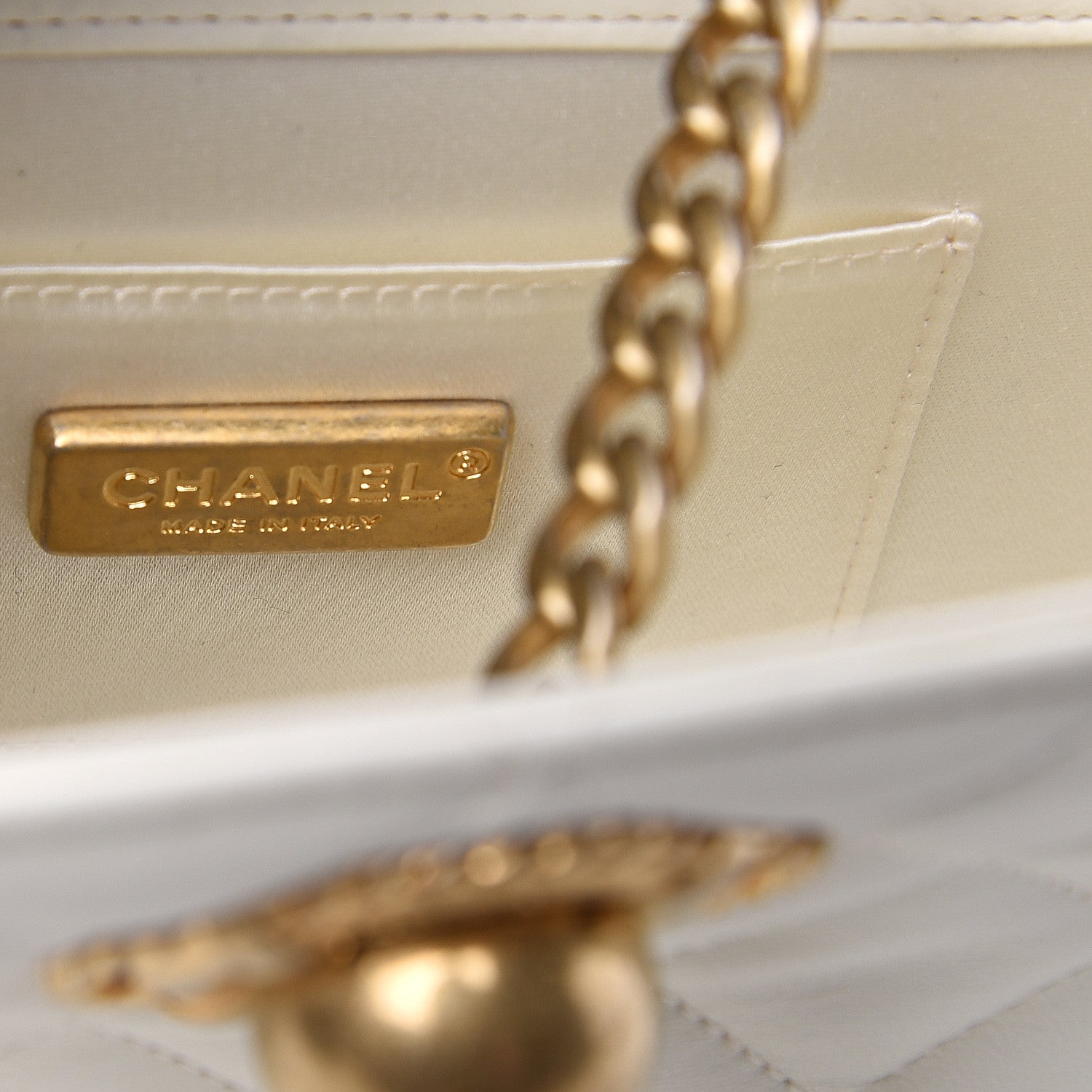 Chanel Lambskin Quilted Evening By The Sea Clutch White 5 of 10