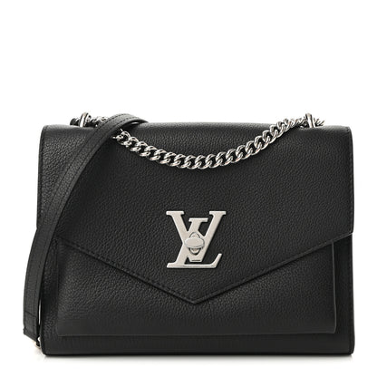 Louis Vuitton Soft Calfskin My Lockme Chain Bag BB Black 1 of 10