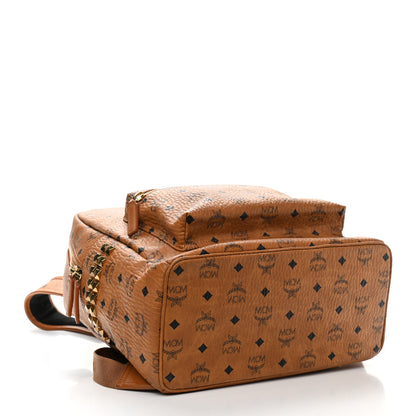 MCM Visetos Medium Side Studs Stark Backpack Cognac 4 of 10