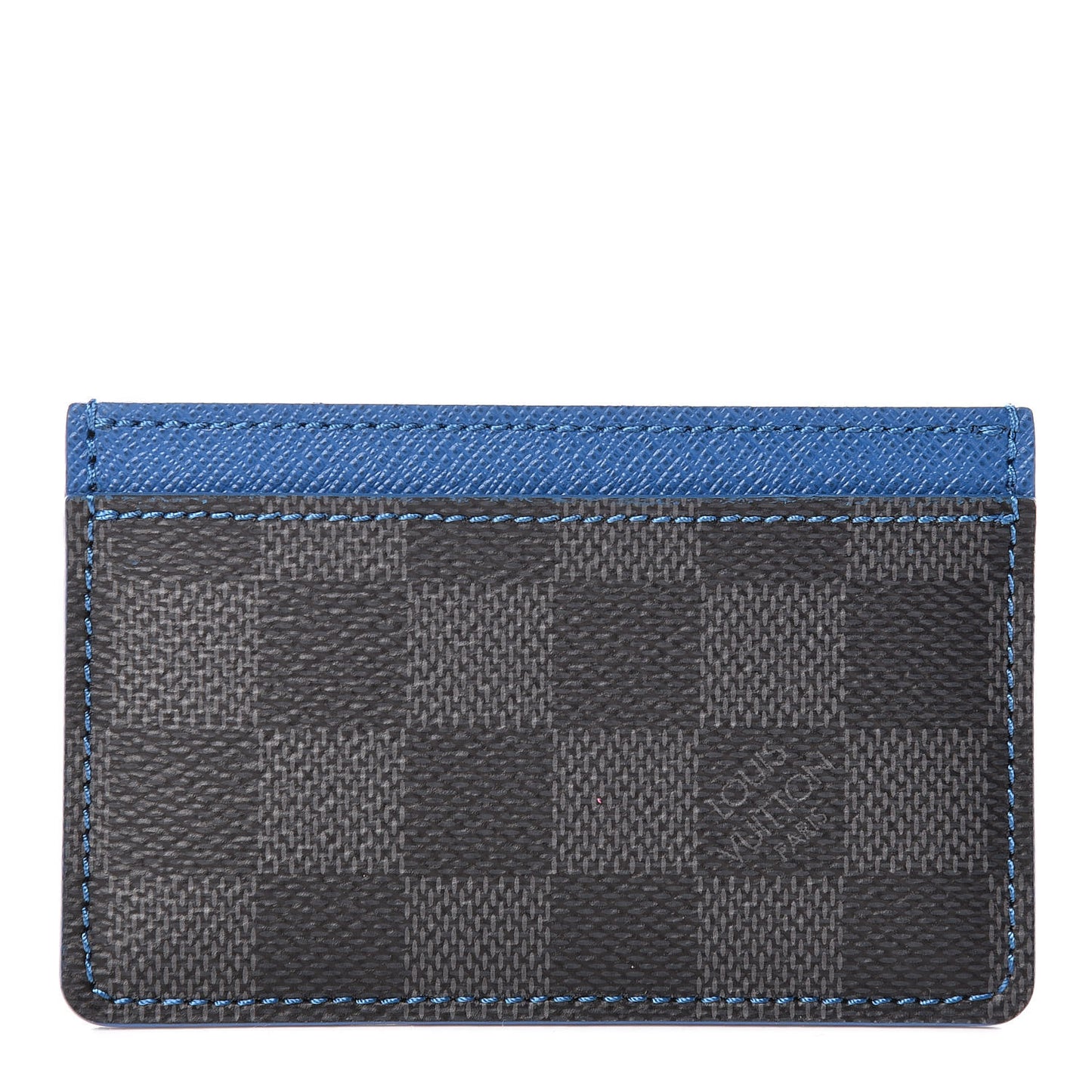 Damier Graphite Card Holder Blue
