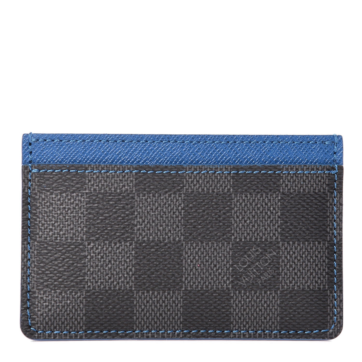 Louis Vuitton Damier Graphite Card Holder Blue 1 of 7