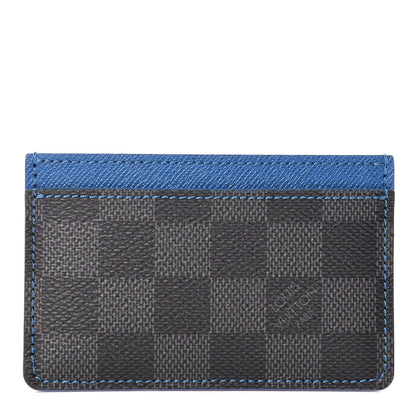 Louis Vuitton Damier Graphite Card Holder Blue 1 of 7