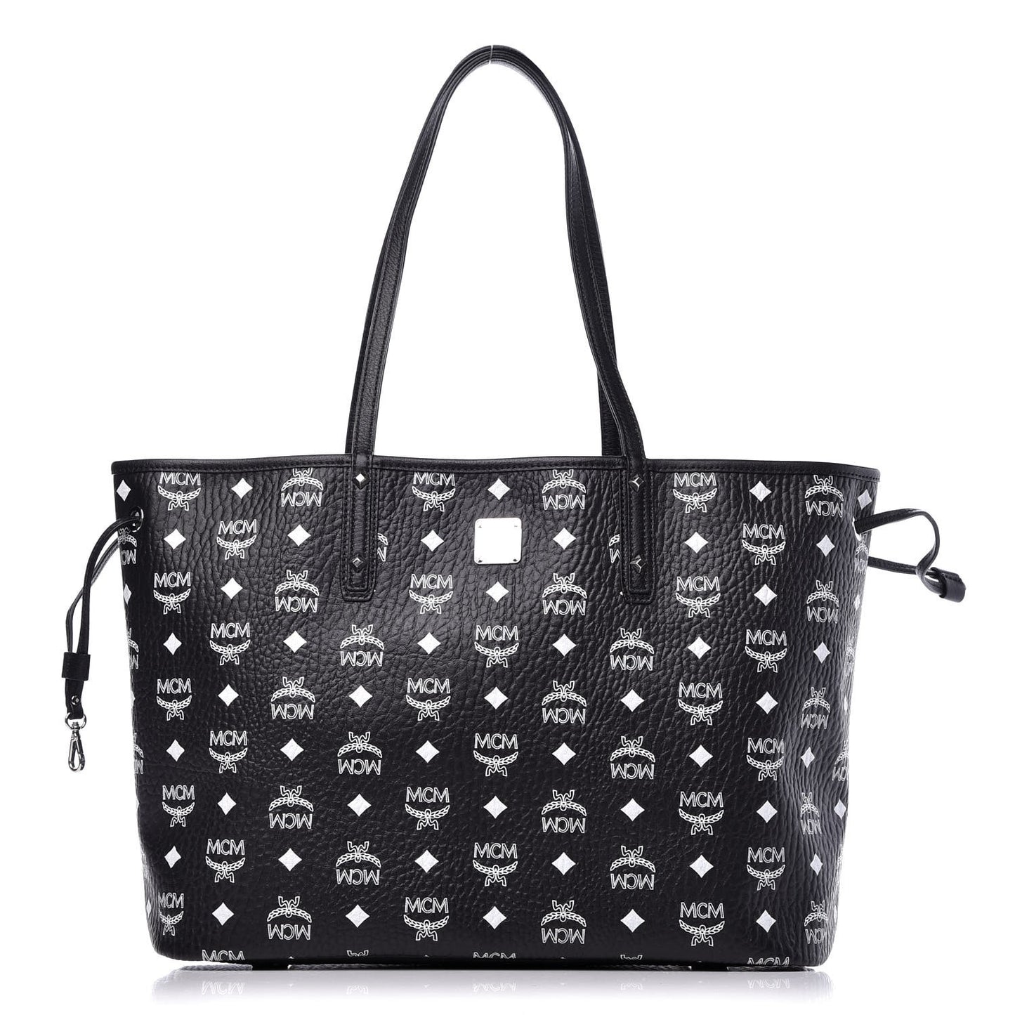 Visetos Medium Reversible Shopper Tote Black