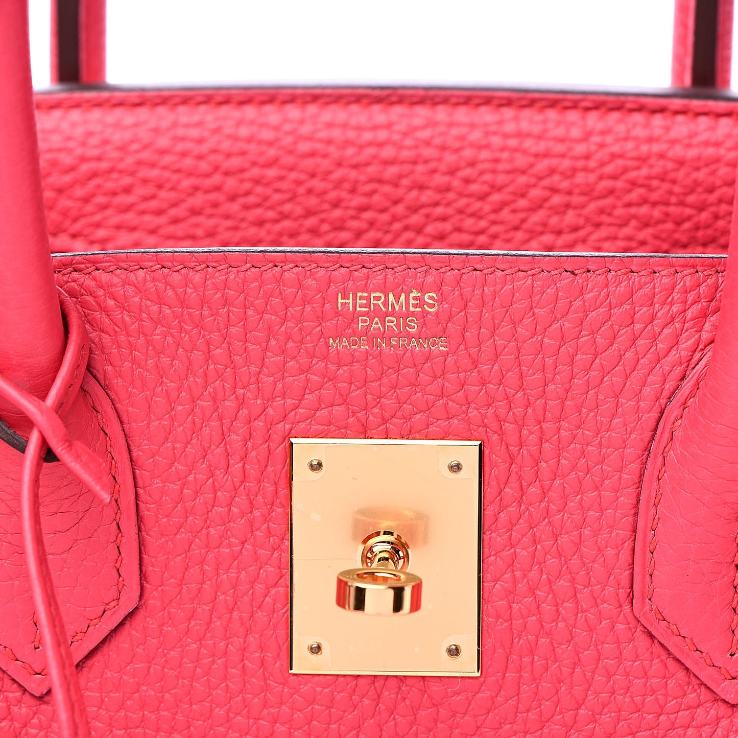 Taurillon Clemence Birkin 30 Rose Extreme