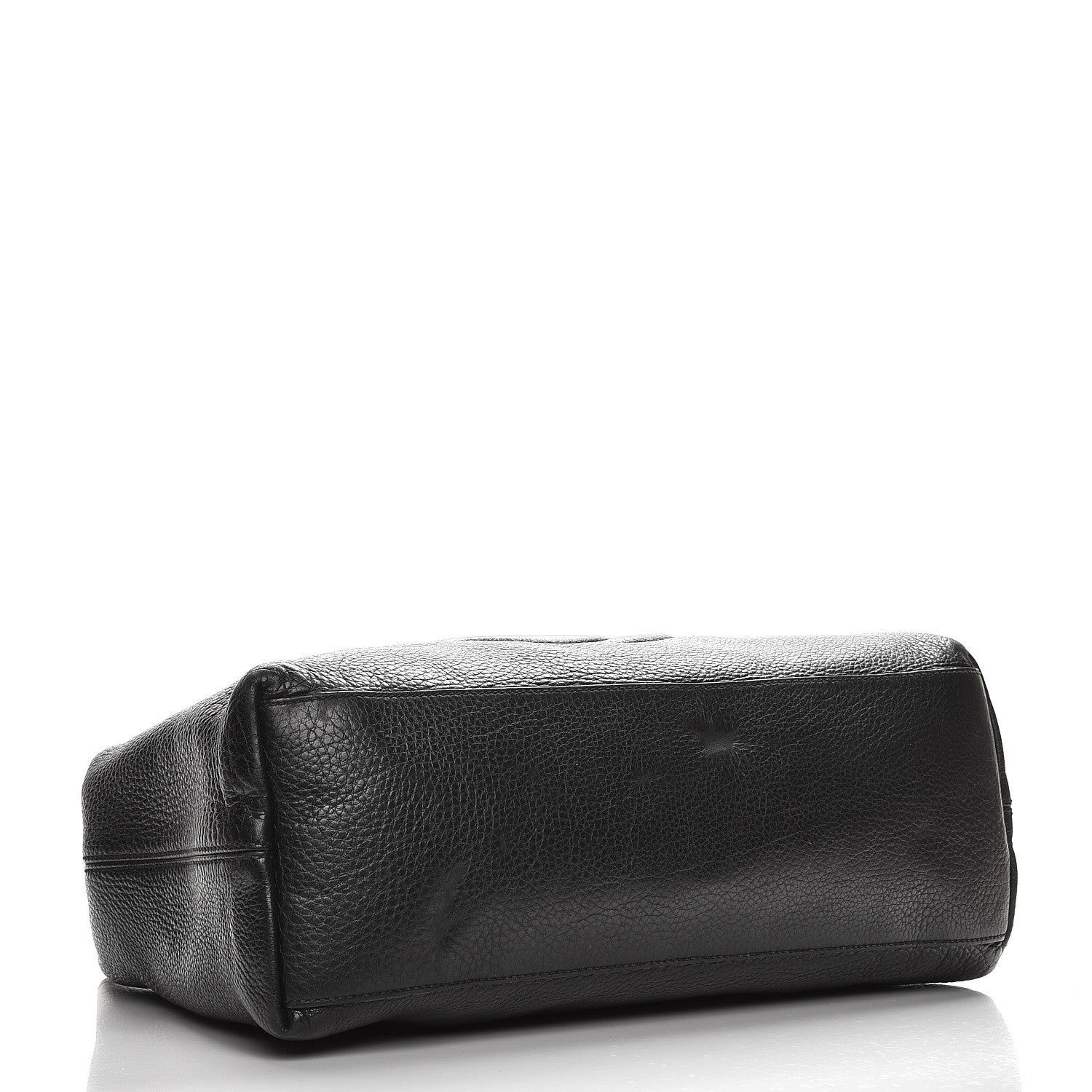 Gucci Pebbled Calfskin Medium Soho Chain Shoulder Bag Black 4 of 16